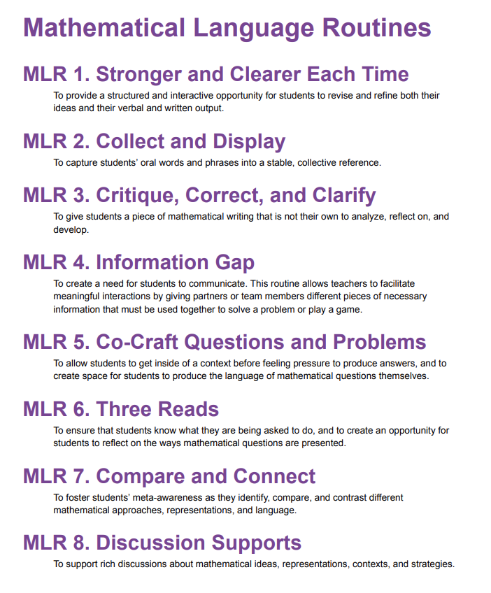 Teaching Routines and Instructional Strategies Elementary Mathematics
